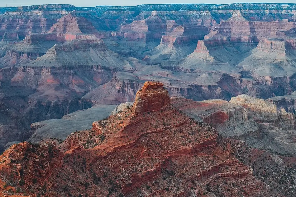 Grand Canyon National Park Rugged Red Rock Peaks, North Rim, Arizona · United States