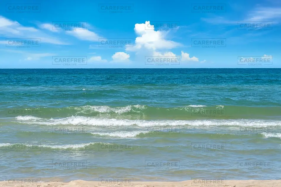 Grand Mere State Park Waves Rolling Ashore, Stevensville, Michigan · United States