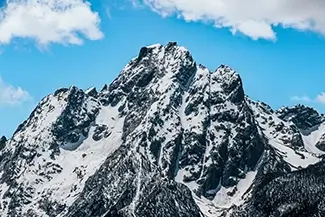Grand Tetons National Park Snow Covered Peaks, Jackson, Wyoming