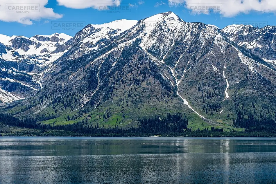 Grand Teton National Park Snowy Mountain Landscape, Jackson, Wyoming · United States