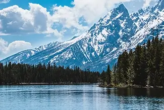 Grand Teton National Park Majestic Mountain Lake, Jackson, Wyoming