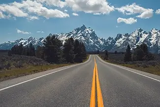 Grand Tetons National Park Scenic Mountain Road, Jackson, Wyoming