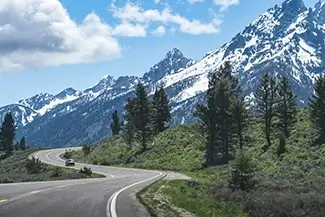 Grand Teton National Park Scenic Mountain Road, Jackson, Wyoming