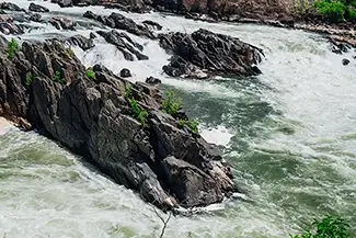 Great Falls Park Foamy Rapids Rush