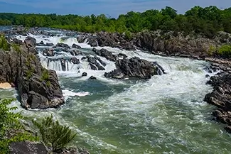 Great Falls Park Rocky River Scene, McLean, Virginia