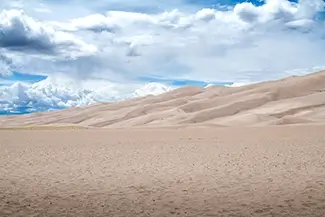 Great Sand Dunes National Park Desert Landscape, Alamosa, Colorado