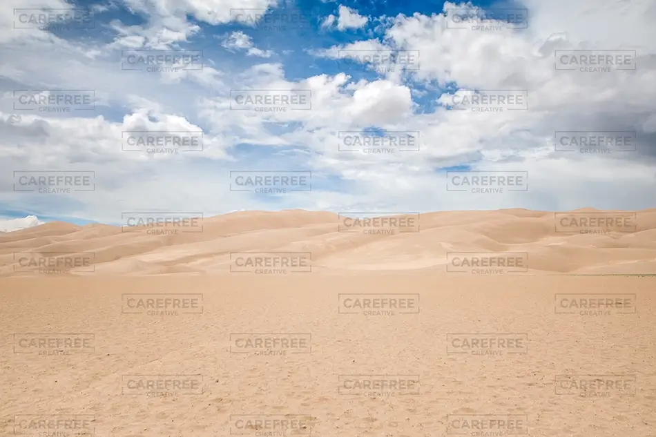 Great Sand Dunes National Park Sunny Desert Landscape, Alamosa, Colorado · United States