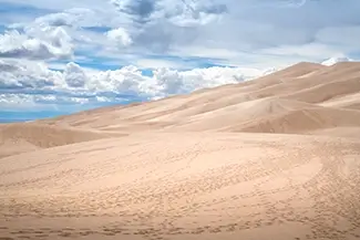 Great Sand Dunes National Park Serene Desert Landscape, Alamosa, Colorado