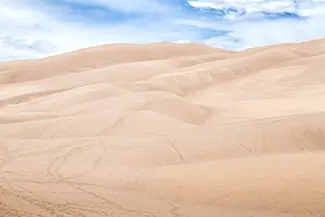 Great Sand Dunes National Park Sandy Desert Landscape, Alamosa, Colorado