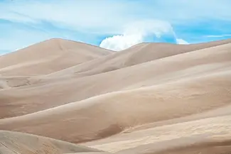 Great Sand Dunes National Park Serene Sandy Landscape, Alamosa, Colorado