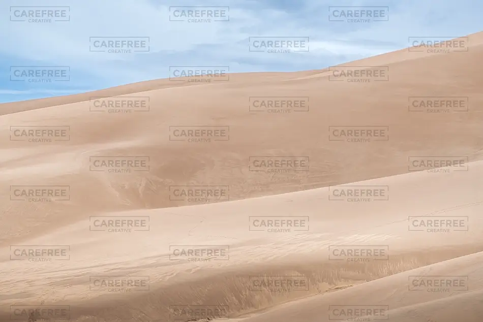 Great Sand Dunes National Park Soft Sandy Dune Landscape, Alamosa, Colorado · United States