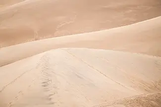 Great Sand Dunes National Park Sandy Desert Landscape, Alamosa, Colorado