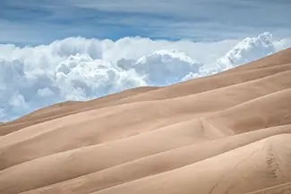 Great Sand Dunes National Park Expansive Desert Landscape, Alamosa, Colorado