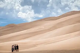 Great Sand Dunes National Park Group on Dunes, Alamosa, Colorado