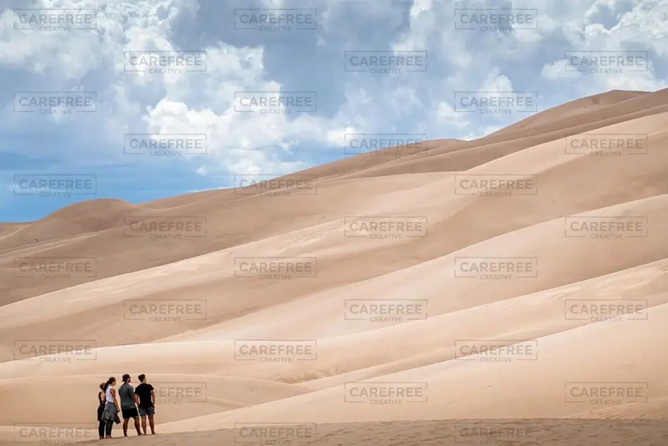 Great Sand Dunes National Park Group on Dunes, Alamosa, Colorado · United States