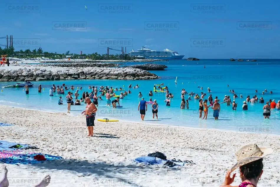 Great Stirrup Cay Blue Waters Of The Caribbean, Berry Islands, The Bahamas · Caribbean