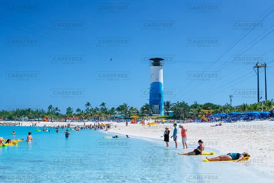 Great Stirrup Cay Watchtower Beach Vista, Berry Islands, The Bahamas · Caribbean