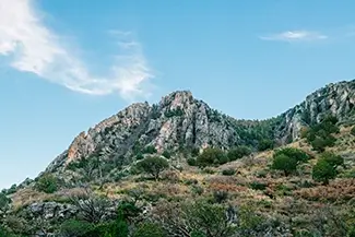 Guadalupe Mountains National Park Rugged Rocky Peak, Dell City, Texas