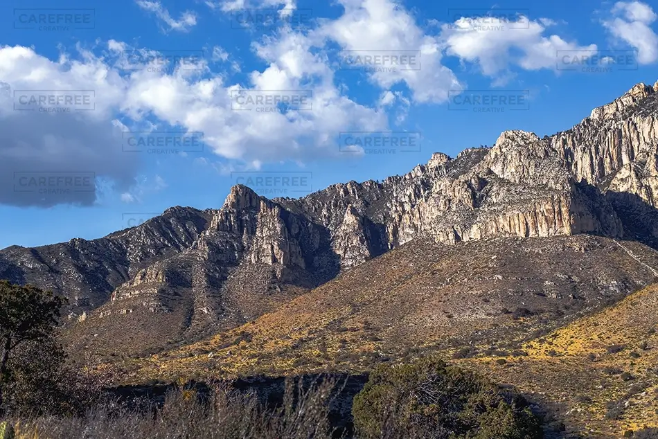 Guadalupe Mountains National Park Rugged Limestone Peaks, Dell City, Texas · United States