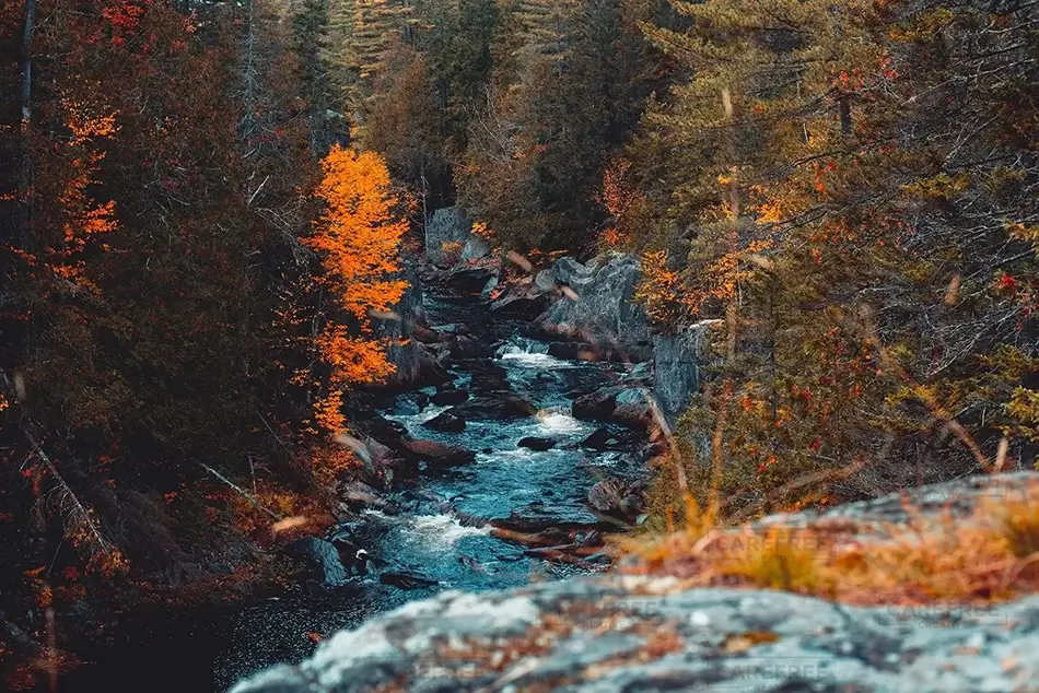 Gulf Hagas Rustling Autumn Stream, Monson, Maine · United States