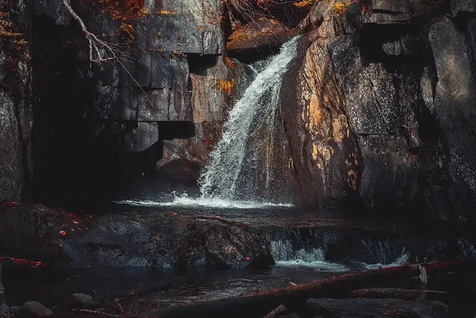 Gulf Hagas Indigo Waterfall Mystery, Monson, Maine · United States