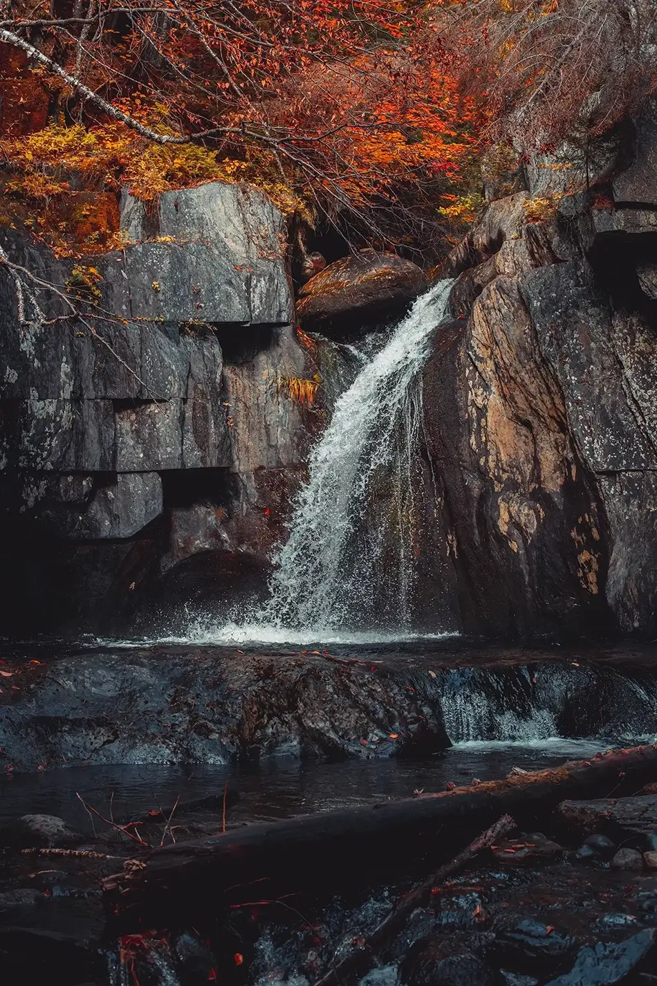 Gulf Hagas Shadowed Cascade, Monson, Maine · United States