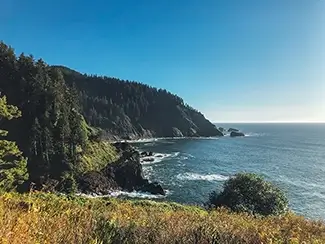 Hart’s Cove Ocean Outcrop Panorama, Harts Cove, Oregon