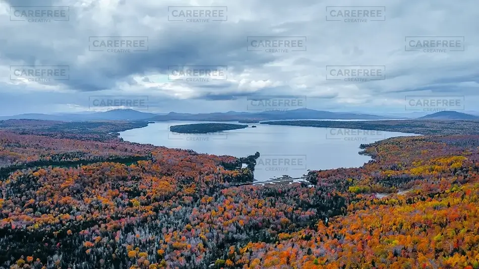 Height of Land Expansive Autumn Vista, Roxbury, Maine · United States