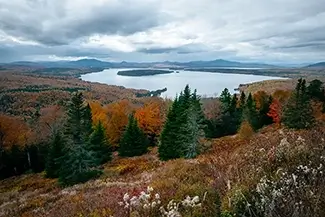 Height of Land Autumn Splendor Panorama, Roxbury, Maine
