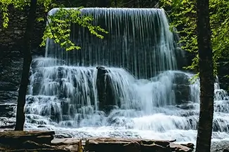 Hickory Run State Park Broad Waterfall View, White Haven, Pennsylvania