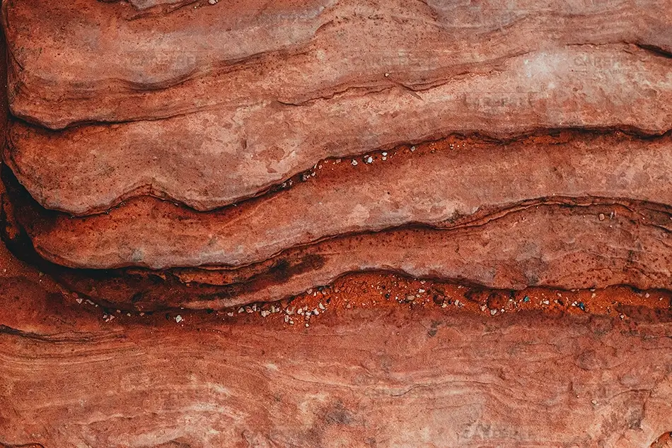Horseshoe Bend Red Sandstone Layers, Page, Arizona · United States