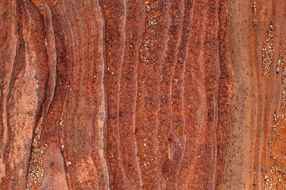 Horseshoe Bend Red Sandstone Texture, Page, Arizona · United States