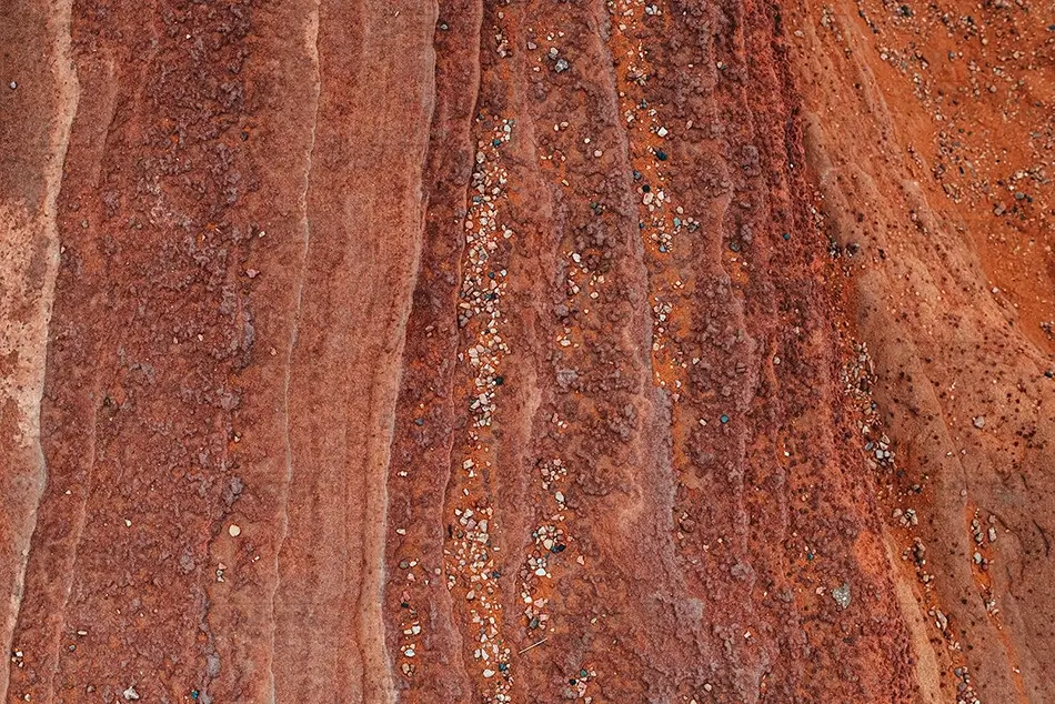 Horseshoe Bend Red Sandstone Texture, Page, Arizona · United States