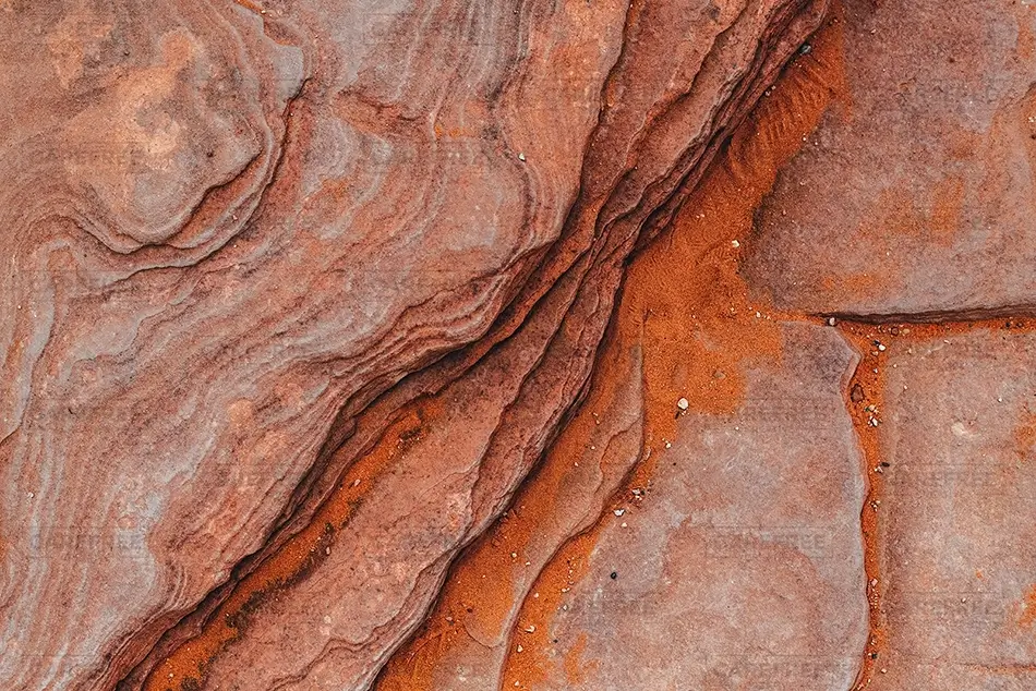 Horseshoe Bend Layered Sandstone Texture, Page, Arizona · United States
