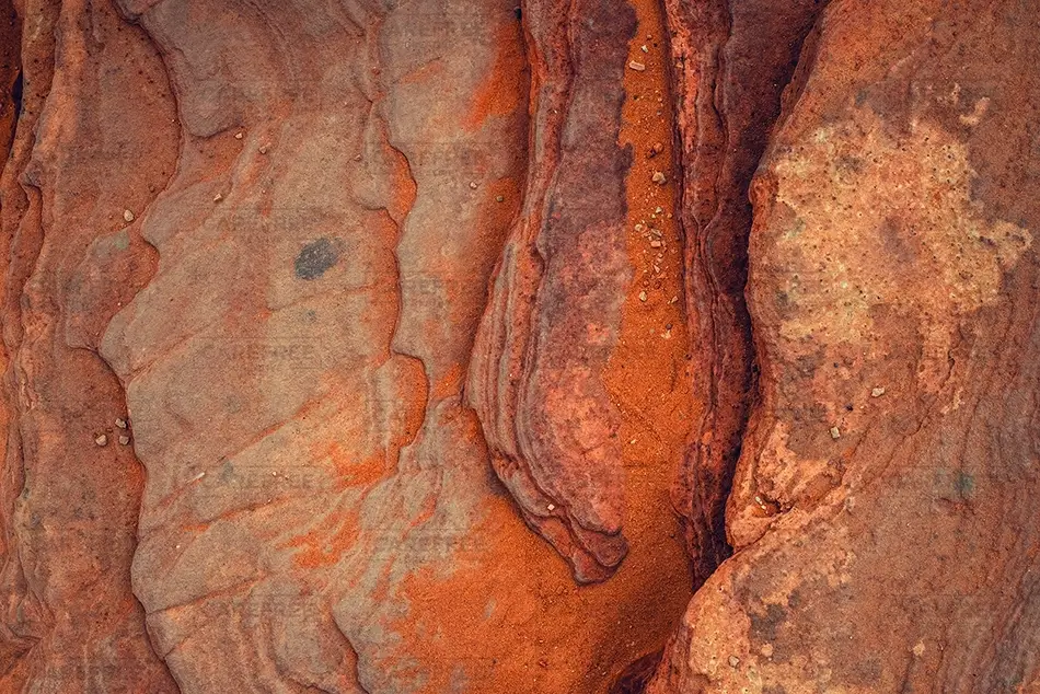 Horseshoe Bend Layered Sandstone Textures, Page, Arizona · United States