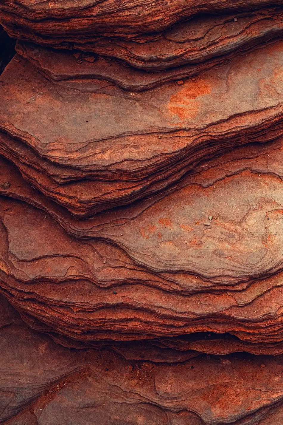 Horseshoe Bend Layered Sandstone Rock, Page, Arizona · United States