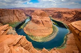 Horseshoe Bend Winding River Canyon, Page, Arizona