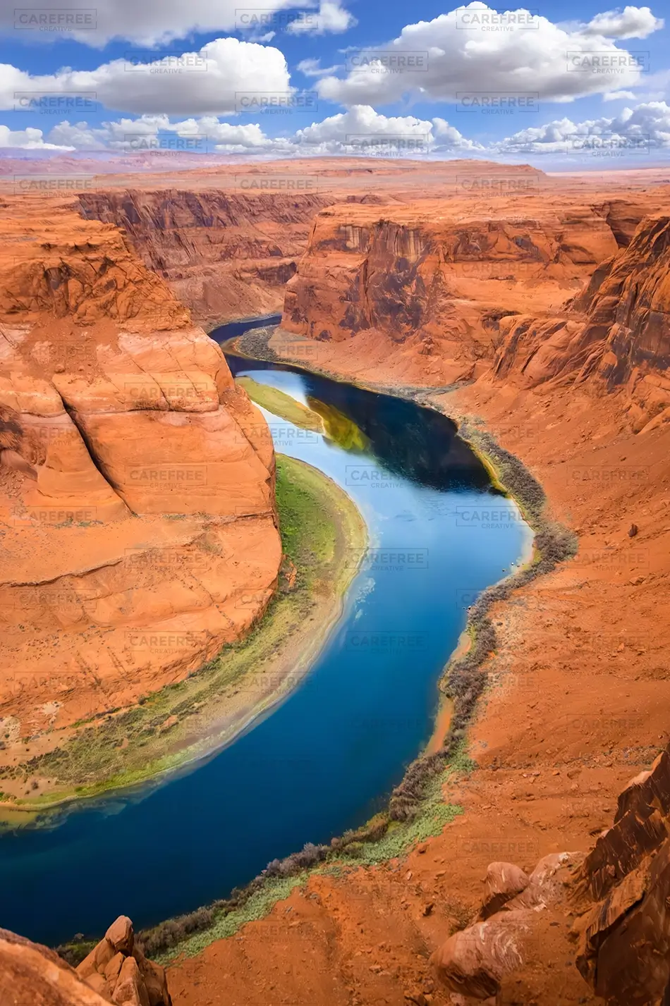 Horseshoe Bend Winding Canyon River, Page, Arizona · United States
