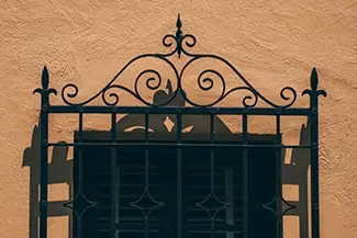 Hot Springs National Park Ornate Wrought Iron Grille, Hot Springs, Arkansas