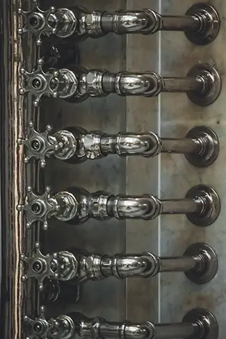 Hot Springs National Park Vintage Brass Faucets, Hot Springs, Arkansas