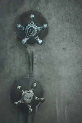 Hot Springs National Park Vintage Chrome Faucet Handles, Hot Springs, Arkansas