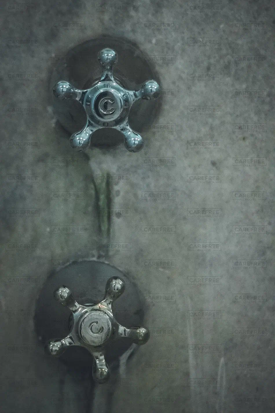 Hot Springs National Park Vintage Chrome Faucet Handles, Hot Springs, Arkansas · United States