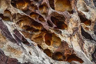 Hueco Tanks State Park Historic Site Weathered Honeycomb Rock Formation, El Paso, Texas