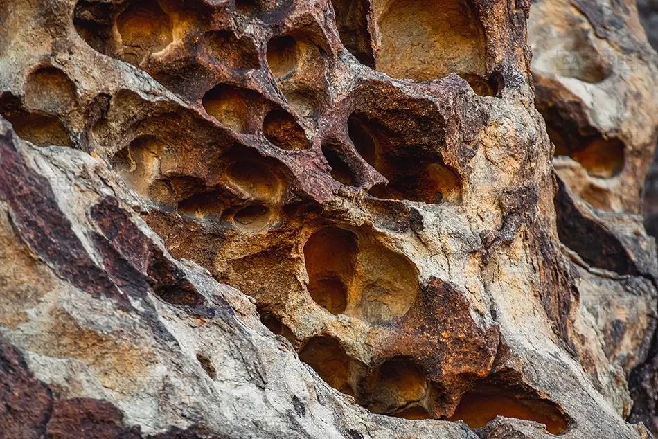 Hueco Tanks State Park Historic Site Weathered Honeycomb Rock Formation, El Paso, Texas · United States