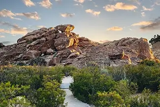 Hueco Tanks State Park Rocky Outcrop Trail, El Paso, Texas