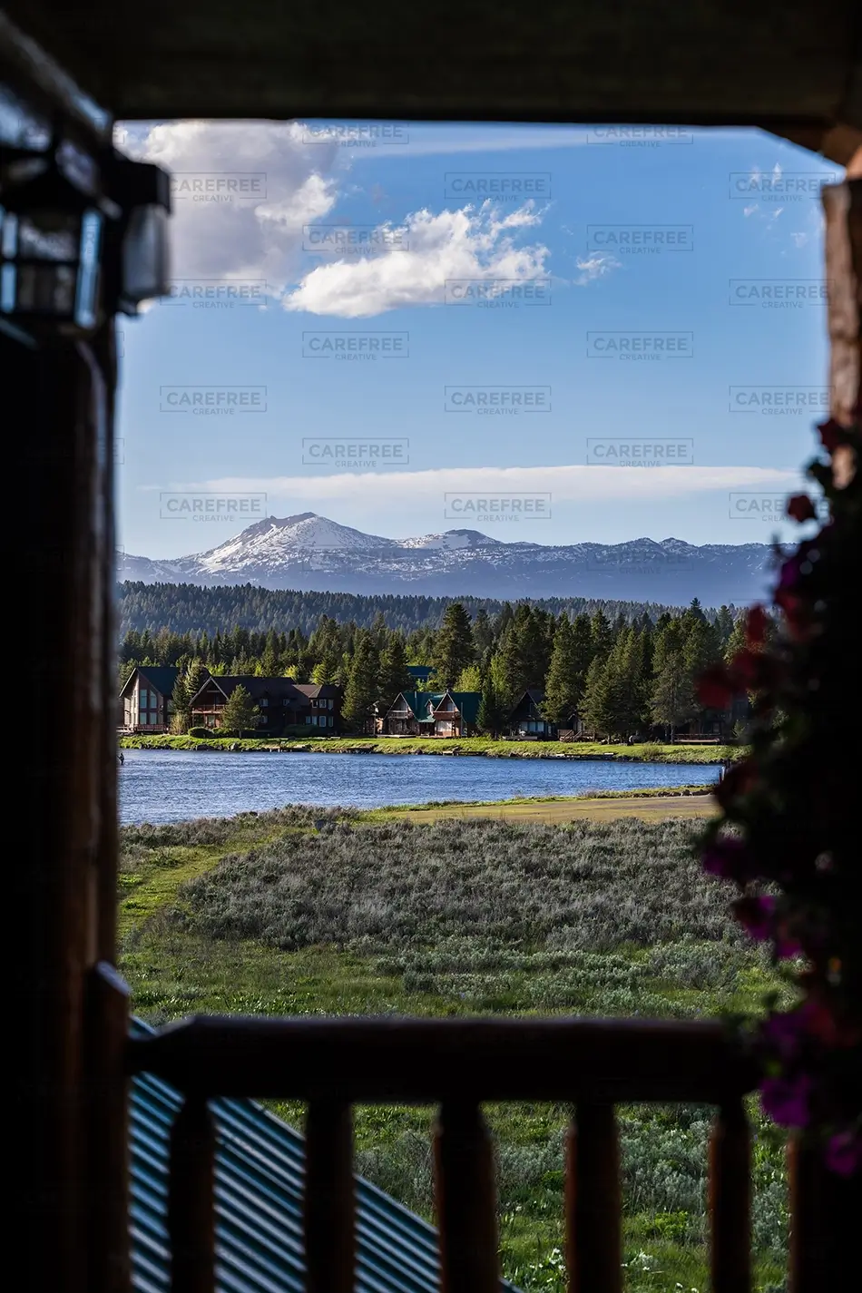 Idaho Mountain Lakeside Cabin View, Idaho · United States