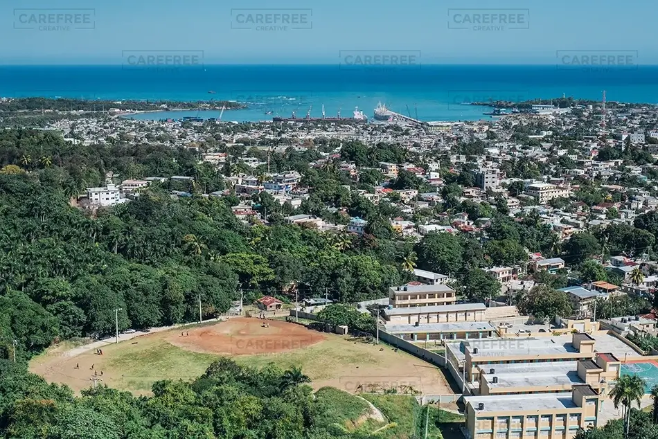 Isabel De Torres National Park Urban Landscape from Above, Puerto Plata, Dominican Republic · Caribbean