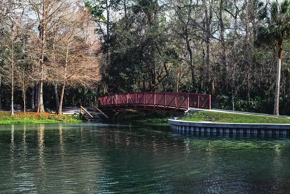 Kelly Park Rock Springs Mirror Lake Bridge, Apopka, Florida · United States