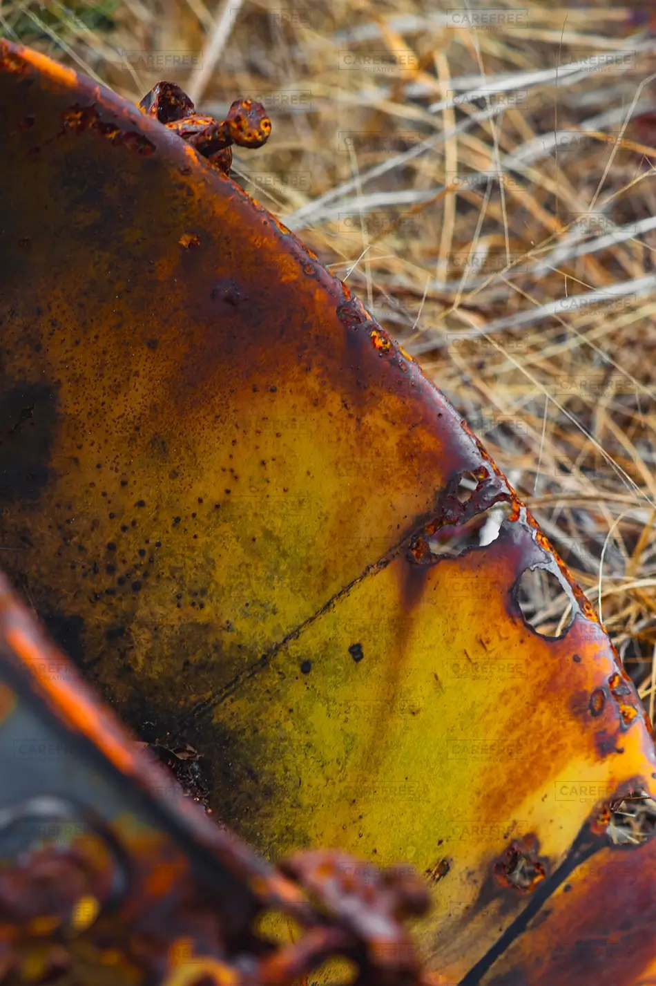 Sunset Beach Rusted Metal Barrel, Sunset Beach, North Carolina · United States