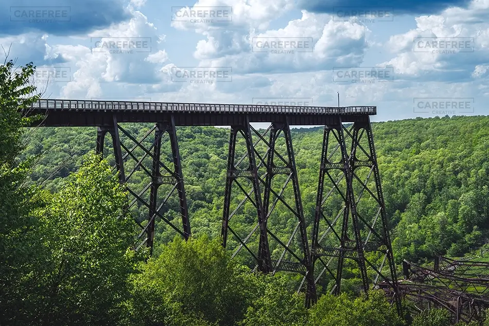 Kinzua Bridge State Park Historic Railroad Viaduct, Mt Jewett, Pennsylvania · United States